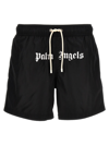 Palm Angels Logo Swim Shorts In Black