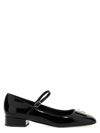 Dolce & Gabbana Brushed Leather Mary Jane In Black