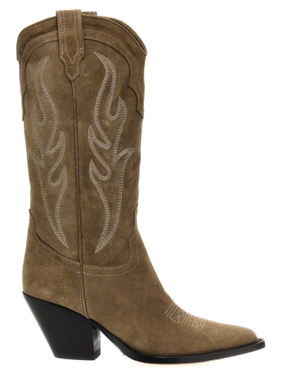 Sonora Santa Fe 60mm Cowboy Boots In Green