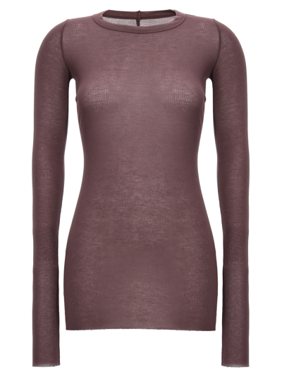 Rick Owens Rib Long Sleeve T-shirt Purple