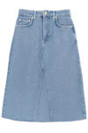 GANNI DENIM MIDI SKIRT