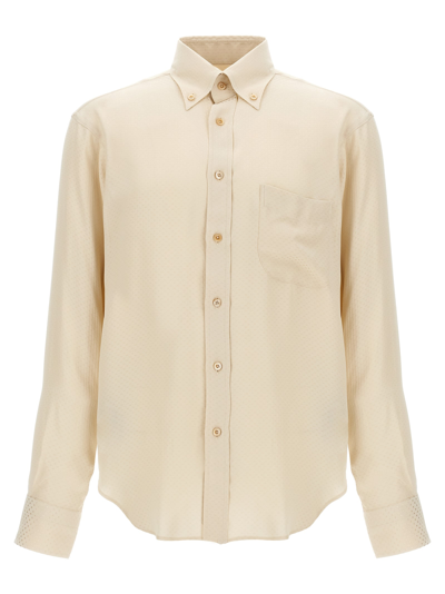 Tom Ford Polka Dot Shirt Shirt, Blouse In Blanco
