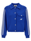 Autry Side Band Cardigan In Blue