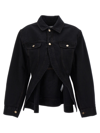 Jacquemus Black Le Chouchou 'la Veste De Nîmes Caraco' Jacket In Black