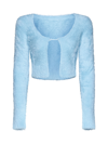 Jacquemus Knit Cardigan In Blue