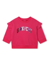 Givenchy Sequinned-logo Fleece Sweatshirt In Multi