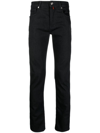 Billionaire Logo-embroidered Straight-cut Jeans In Blue