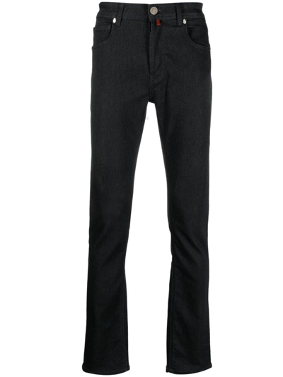 Billionaire Low-rise Straight-leg Jeans In Blau