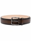 Tod's Adjustable Smooth Finish Belt In Brown