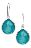 Ippolita Large Single Teardrop Earring In Turquoise In Silver