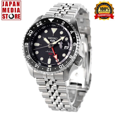 Pre-owned Seiko 5 Sports Sbsc001 Skx Sports Style Gmt Automatic Men Watch Made In Japan