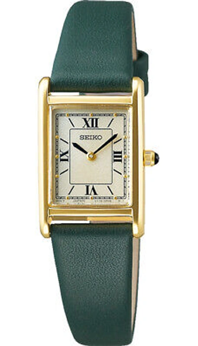 Pre-owned Seiko Selection Nano Universe Stpr066 Ivory Gold Solar Women's Watch In Box