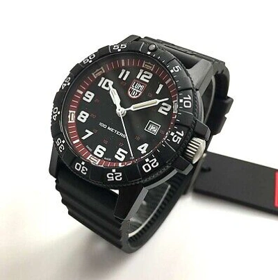 Pre-owned Luminox Men's  Leatherback Sea Turtle Giant Black 44mm Watch 0335