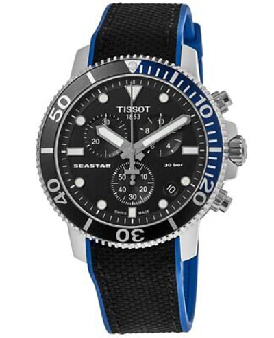Pre-owned Tissot Seastar 1000 Chronograph Black Dial Men's Watch T120.417.17.051.03
