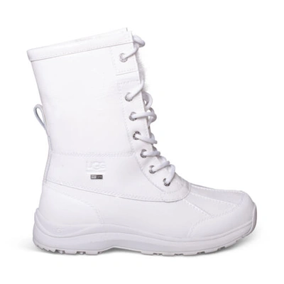 Pre-owned Ugg Adirondack Iii Patent White Leather Waterproof Women's Boots Size Us 9