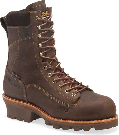Pre-owned Carolina Men's 8 Inch Wp Ct Insulated Lace-to-toe Medium Brown