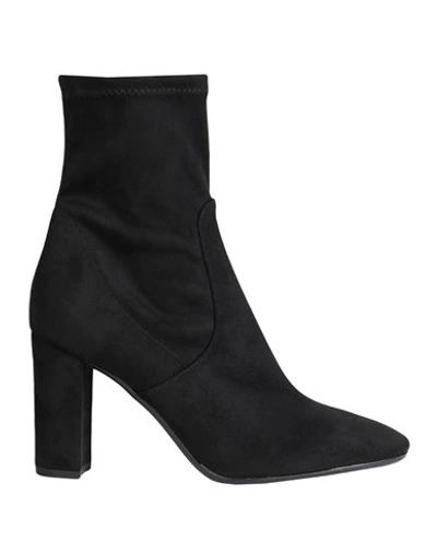 Bianca Di Woman Ankle Boots Black Size 11 Textile Fibers