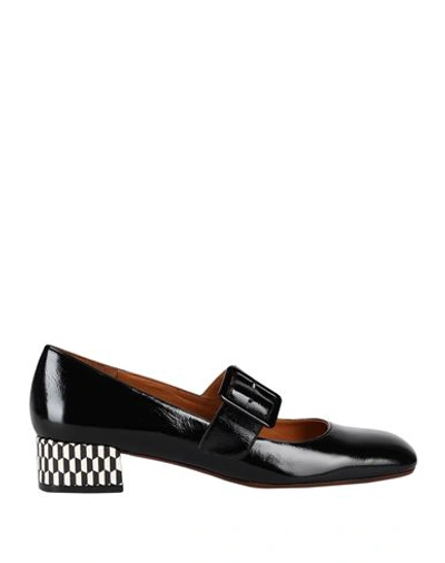Chie Mihara Woman Pumps Black Size 11 Soft Leather In Nero