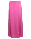 Max & Co . Woman Maxi Skirt Fuchsia Size 6 Viscose In Pink