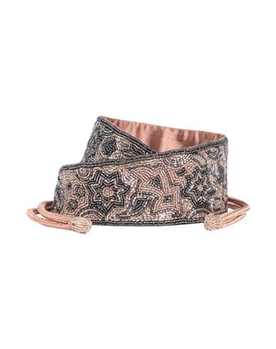 Max & Co . Woman Belt Blush Size Onesize Polyester In Pink