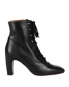 CHIE MIHARA CHIE MIHARA WOMAN ANKLE BOOTS BLACK SIZE 8 LEATHER