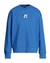Karl Lagerfeld Jeans Logo-print Organic-cotton Sweatshirt In Blue