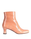 CHIE MIHARA CHIE MIHARA WOMAN ANKLE BOOTS APRICOT SIZE 7 SOFT LEATHER