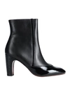 CHIE MIHARA CHIE MIHARA WOMAN ANKLE BOOTS BLACK SIZE 8 SOFT LEATHER
