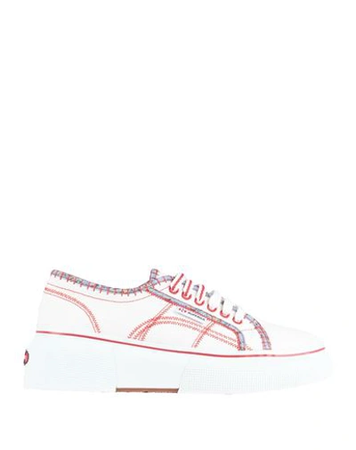 Max & Co. With Superga Woman Sneakers White Size 7 Cotton