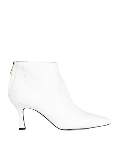 Bianca Di Woman Ankle Boots White Size 11 Soft Leather