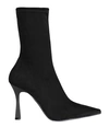 Bianca Di Woman Ankle Boots Black Size 11 Textile Fibers In Black