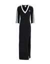 Adidas Originals Womens  Maxi Dress V-neck In Black