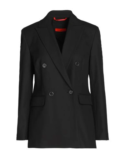 Max & Co . Woman Blazer Black Size 4 Polyester, Viscose, Elastane