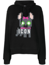 DSQUARED2 ICON HILDE COTTON HOODIE