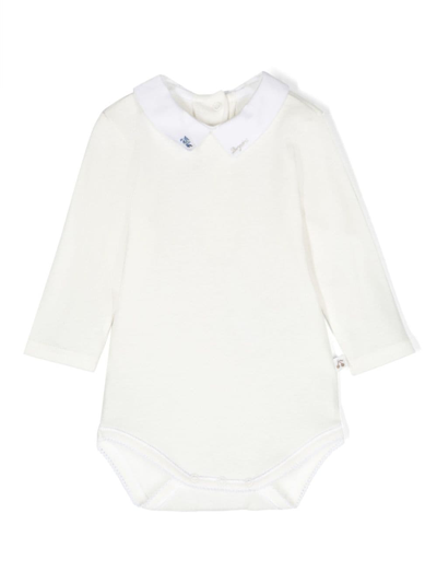 Bonpoint Babies' Long-sleeved Cotton Body In White