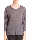 VINCE Raw-Edge Knit Top,0400093741241
