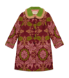 GUCCI KIDS WOOL FLORAL JACQUARD COAT (4-12 YEARS)