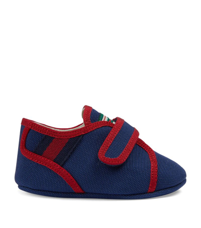 Gucci Kids Canvas Tennis 1977 Baby Sneakers In Blue