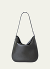 Akris Anna Medium Leather Hobo Bag In 054 Olive