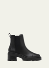 Sorel Joan Now Leather Chelsea Ankle Boots In Black Black
