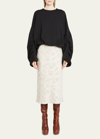 Dries Van Noten Oversized Cotton Jersey Sweatshirt In Black