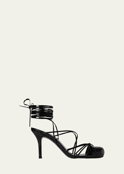 The Row Joan Strappy Ankle-wrap Pumps In Black