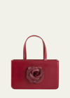 PUPPETS AND PUPPETS SMALL ROSE LEATHER TOP-HANDLE BAG