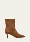 3.1 Phillip Lim Nell Suede Ankle Booties In Sandalwood