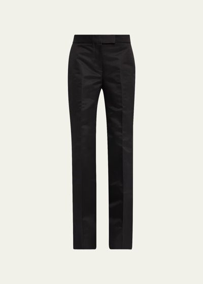 Sa Su Phi High-waisted Wide-leg Trousers In Black