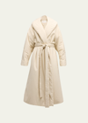 The Row Francine Puffer-style Belted Trench Coat In Sand