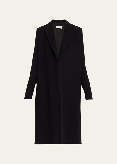 The Row Cassio Wool-cashmere Long Coat In Black
