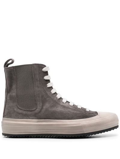 Officine Creative High-top-sneakers Aus Wildleder In Grey