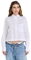 CLOSED CROPPED CLASSIC SHIRT WHITE L