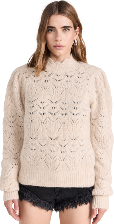Isabel Marant Étoile Women's Galini Alpaca-blend Pointelle Sweater In Beige